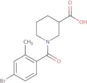 1-(4-Bromo-2-methylbenzoyl)piperidine-3-carboxylic acid