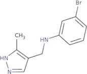 3-Bromo-N-[(3-methyl-1H-pyrazol-4-yl)methyl]aniline