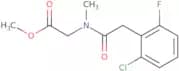 Methyl 2-[2-(2-chloro-6-fluorophenyl)-N-methylacetamido]acetate