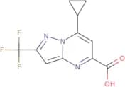 7-Cyclopropyl-2-(trifluoromethyl)pyrazolo[1,5-a]pyrimidine-5-carboxylic acid