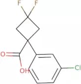 1-(3-Chlorophenyl)-3,3-difluorocyclobutane-1-carboxylic acid