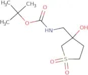 tert-Butyl N-[(3-hydroxy-1,1-dioxo-1λ⁶-thiolan-3-yl)methyl]carbamate