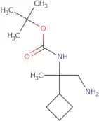 tert-Butyl N-(1-amino-2-cyclobutylpropan-2-yl)carbamate