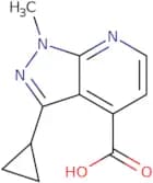 3-Cyclopropyl-1-methyl-1H-pyrazolo[3,4-b]pyridine-4-carboxylic acid