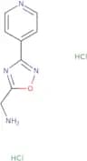 [3-(Pyridin-4-yl)-1,2,4-oxadiazol-5-yl]methanamine dihydrochloride