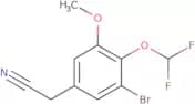2-[3-Bromo-4-(difluoromethoxy)-5-methoxyphenyl]acetonitrile