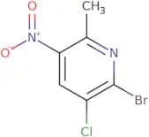 2-Bromo-3-chloro-6-methyl-5-nitropyridine