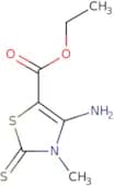Ethyl 4-amino-3-methyl-2-sulfanylidene-2,3-dihydro-1,3-thiazole-5-carboxylate