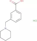 3-[(Piperidin-1-yl)methyl]benzoic acid hydrochloride