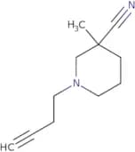 1-(But-3-yn-1-yl)-3-methylpiperidine-3-carbonitrile