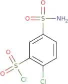 2-Chloro-5-sulfamoylbenzene-1-sulfonyl chloride