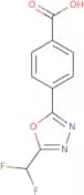 4-[5-(Difluoromethyl)-1,3,4-oxadiazol-2-yl]benzoic acid