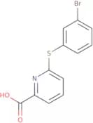 6-[(3-Bromophenyl)sulfanyl]pyridine-2-carboxylic acid