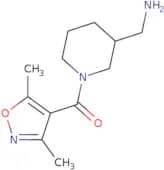 (3-(Aminomethyl)piperidin-1-yl)(3,5-dimethylisoxazol-4-yl)methanone
