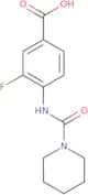 3-Fluoro-4-[(piperidine-1-carbonyl)amino]benzoic acid