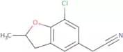 2-(7-Chloro-2-methyl-2,3-dihydro-1-benzofuran-5-yl)acetonitrile