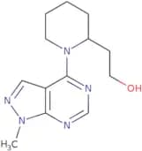 2-(1-{1-Methyl-1H-pyrazolo[3,4-d]pyrimidin-4-yl}piperidin-2-yl)ethan-1-ol