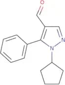1-Cyclopentyl-5-phenyl-1H-pyrazole-4-carbaldehyde