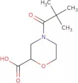 4-(2,2-Dimethylpropanoyl)morpholine-2-carboxylic acid