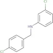 3-Chloro-N-[(4-chlorophenyl)methyl]aniline