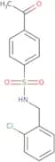 4-Acetyl-N-[(2-chlorophenyl)methyl]benzene-1-sulfonamide