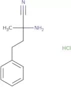 2-Amino-2-methyl-4-phenylbutanenitrile hydrochloride
