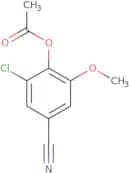 2-Chloro-4-cyano-6-methoxyphenyl acetate