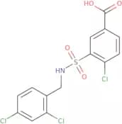 4-Chloro-3-{[(2,4-dichlorophenyl)methyl]sulfamoyl}benzoic acid