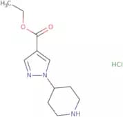 Ethyl 1-(piperidin-4-yl)-1H-pyrazole-4-carboxylate hydrochloride
