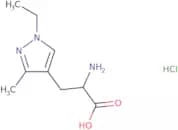 2-Amino-3-(1-ethyl-3-methyl-1H-pyrazol-4-yl)propanoic acid hydrochloride