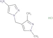 1-[(1,3-Dimethyl-1H-pyrazol-4-yl)methyl]-1H-pyrazol-4-amine hydrochloride