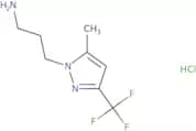 3-[5-Methyl-3-(trifluoromethyl)-1H-pyrazol-1-yl]propan-1-amine hydrochloride