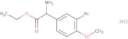 Ethyl 2-amino-2-(3-bromo-4-methoxyphenyl)acetate hydrochloride