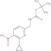 6-({[(tert-Butoxy)carbonyl]amino}methyl)-2-cyclopropylpyridine-3-carboxylic acid