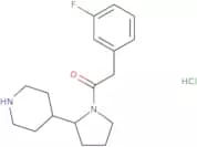 2-(3-Fluorophenyl)-1-[2-(piperidin-4-yl)pyrrolidin-1-yl]ethan-1-one hydrochloride