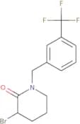3-Bromo-1-{[3-(trifluoromethyl)phenyl]methyl}piperidin-2-one