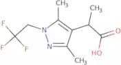 2-[3,5-Dimethyl-1-(2,2,2-trifluoroethyl)-1H-pyrazol-4-yl]propanoic acid