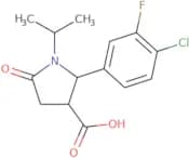 2-(4-Chloro-3-fluorophenyl)-5-oxo-1-(propan-2-yl)pyrrolidine-3-carboxylic acid