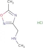 Methyl[(5-methyl-1,2,4-oxadiazol-3-yl)methyl]amine hydrochloride