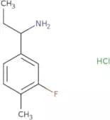 (1R)-1-(3-Fluoro-4-methylphenyl)propan-1-amine hydrochloride