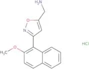 [3-(2-Methoxynaphthalen-1-yl)-1,2-oxazol-5-yl]methanamine hydrochloride