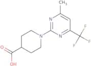1-[4-Methyl-6-(trifluoromethyl)pyrimidin-2-yl]piperidine-4-carboxylic acid