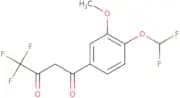 1-(4-Difluoromethoxy-3-methoxy-phenyl)-4,4,4-trifluoro-butane-1,3-dione