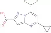 5-Cyclopropyl-7-(difluoromethyl)pyrazolo[1,5-a]pyrimidine-2-carboxylic acid