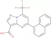 5-(Naphthalen-1-yl)-7-(trifluoromethyl)pyrazolo[1,5-a]pyrimidine-3-carboxylic acid