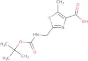 2-({[(tert-Butoxy)carbonyl]amino}methyl)-5-methyl-1,3-thiazole-4-carboxylic acid