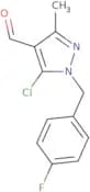 5-Chloro-1-[(4-fluorophenyl)methyl]-3-methyl-1H-pyrazole-4-carbaldehyde