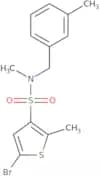 5-Bromo-N,2-dimethyl-N-[(3-methylphenyl)methyl]thiophene-3-sulfonamide