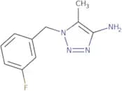 1-[(3-Fluorophenyl)methyl]-5-methyl-1H-1,2,3-triazol-4-amine