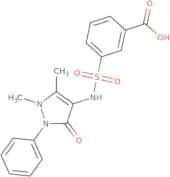 3-[(1,5-Dimethyl-3-oxo-2-phenyl-2,3-dihydro-1H-pyrazol-4-yl)sulfamoyl]benzoic acid
